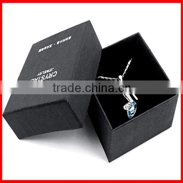 Customized Black Jewelry Paper Box With Velvet photo-5