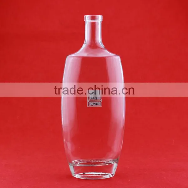 Excellent Quality Frosted Liquor Round Bottles Empty Fancy Bottles Clear Drink Bottles 750ml photo-3