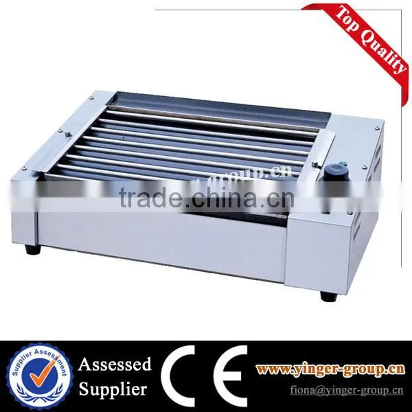 stainless steel hot dog bbq rolling grill basket machine