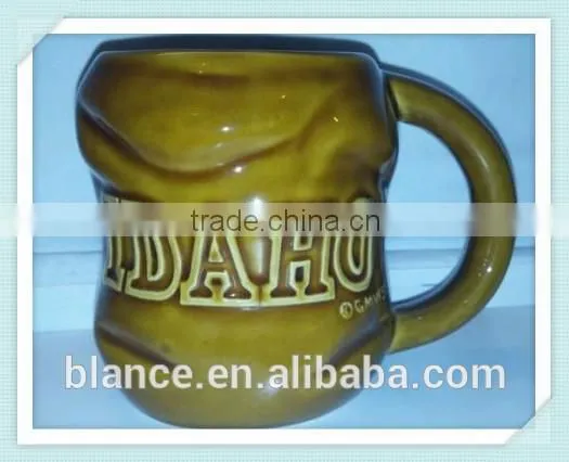Ceramic Potato Mug Potato Shape Coffee Cup in 3d Style photo-2