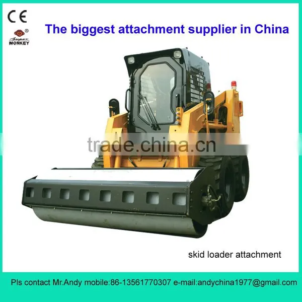 Skid Steer Loader Attachment Vibratory Roller