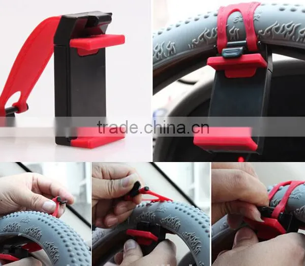 2015 New Design Car Steering Wheel Phone Socket Holder photo-3