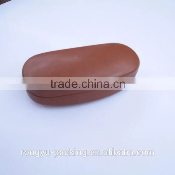 Hard Shell Iron Reading PU Leather Glasses Case photo-2