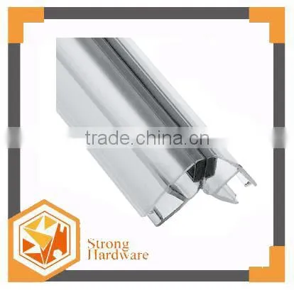 F shape magnetic water proof PVC glass shower door seal strip weather stip rubber sealing strip Water proof