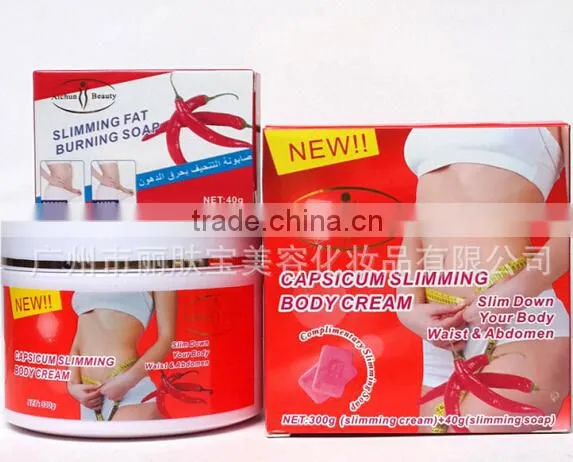 High Quality Aichun Beauty Hot Chilli Body Weight Loss Slimming Cream300g+slimming Soap 40g
