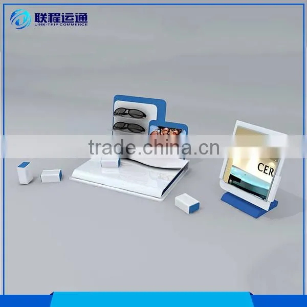 New Style Acrylic Screen Printing Table Top Set Glasses Display Stand