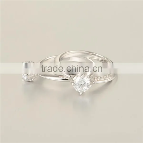 2016 New Arrival S925 Silver Wedding Diamond Rings photo-4