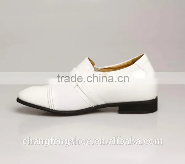 Latest Model Men White Dress Shoes Genuine Leather Wedding Shoes photo-3