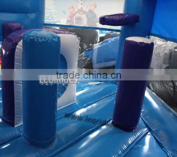 Frozen Castle Bounce House Five in One Combo, Kids Amusement Park photo-4