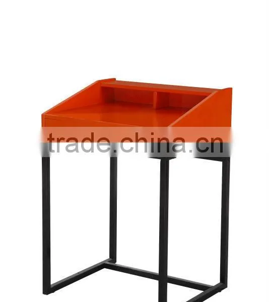E1 MDFin High Gloss Metal Leg Desk photo-2