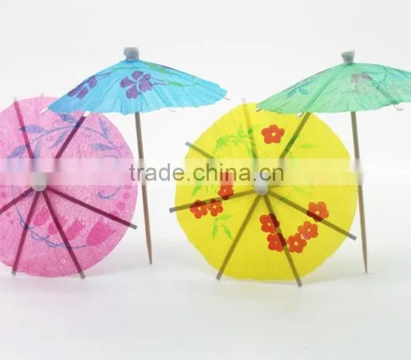Wholesale Latest Boutique Small Umbrella Sign, Technological Fruits Toothpicks, Cake Decoration, Oiled Paper Umbrella photo-4