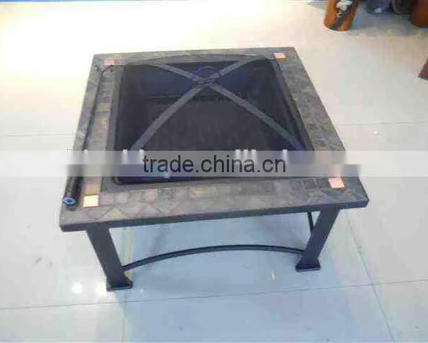 Outdoor Multi-function Slate Top Table Fire Pit