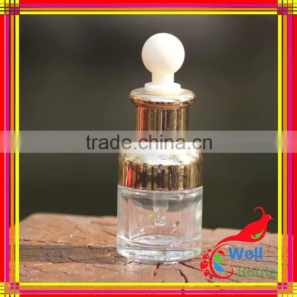 30ml Flat Shoulder Glass Bottle for Hair Loss Treatment Bottle GSB-002R