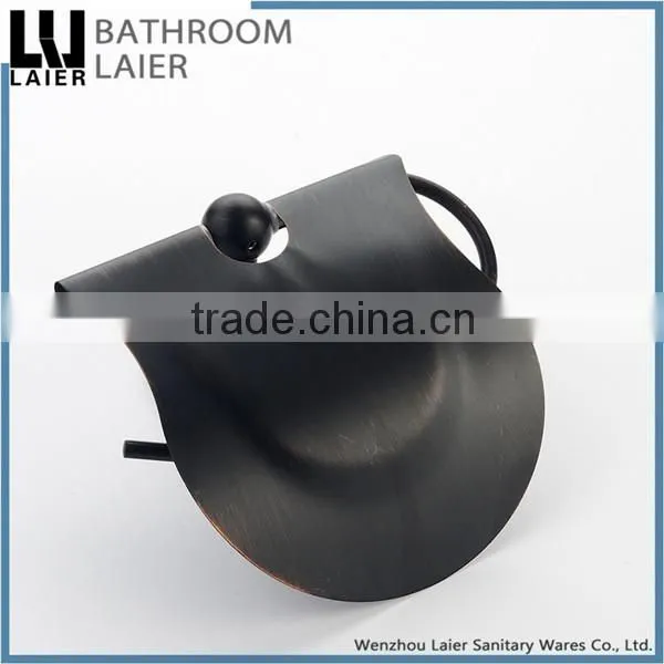 Customized China Wholesale Covered Zinc Alloy ORB Finishing Bathroom Accessories Wall Mounted Toilet Paper Holder photo-4