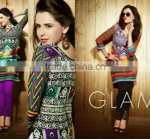 Indian Chikan Kurti Tunic Tops