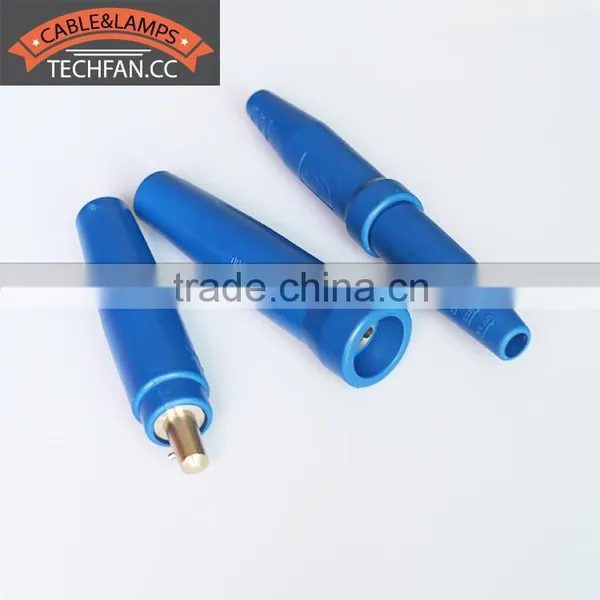 Super Flexible Blue Natural Rubber Brass 300AMP 500AMP Welding Cableplug Tube photo-3