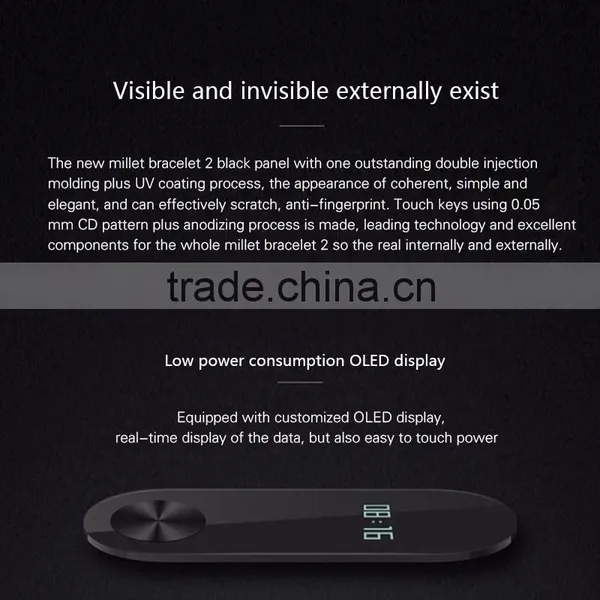 In Stock !! Original Xiaomi Mi Band 2 Wristband Bracelet OLED Display Touchpad Smart Heart Rate Monitor MiBand 2 Fitness Tracker photo-6