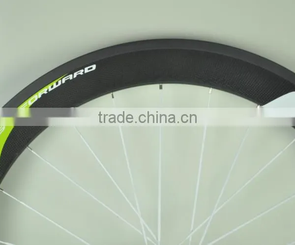 50mm FFWD Carbon Fiber Usd Aluminum Alloy Road Bicycle Wheels for Sale,700c White Carbon Road Bike Wheels for 4x4 photo-6