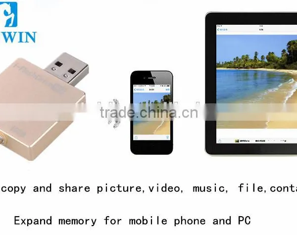 Gold Metal Material 8gb 16gb 32gb 64gb OTG 2.0 USB Flash Drive Memory Phone U Disk photo-5