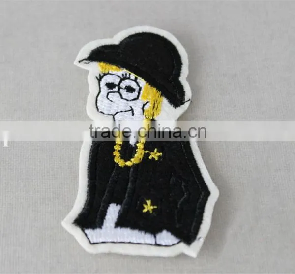 Funny Design Jeans Patches Custom Patch Sew on Patches Custom Embroidery Patch for School Uniform photo-3
