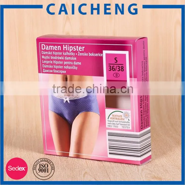 High Quality Plane Shape Folding Underwear Packing Black Paper Box photo-3