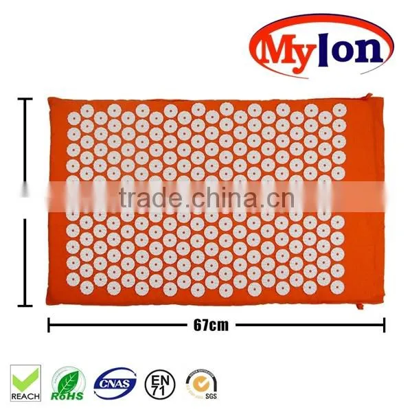 China Hot Sell Neck and Back Pain Relief Acupressure Mat and Pillow Set photo-2
