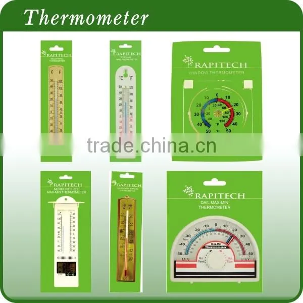 Gardening Indoor Outdoor Plastic Wooden Metal Deorative Thermometer Wall Thermometer photo-2