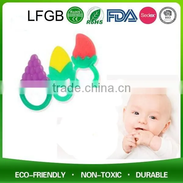 Custom Silicone Gel Toy Baby Teething Ring photo-2
