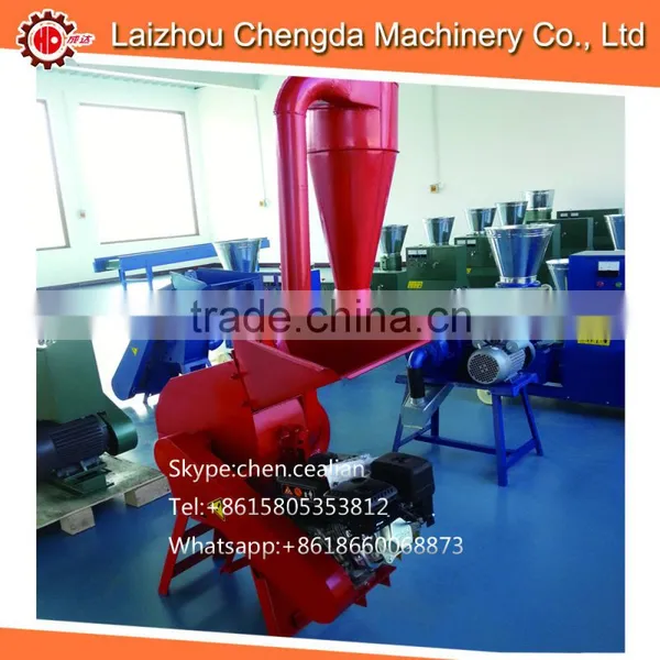 Electric Cob Straw Rice Wheat Stalk Hammer Mill Coconut Crusher Machine With CE photo-2