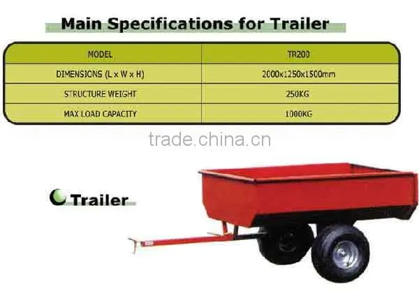 Europe Style Tractor Implements Trailer for Sale photo-2