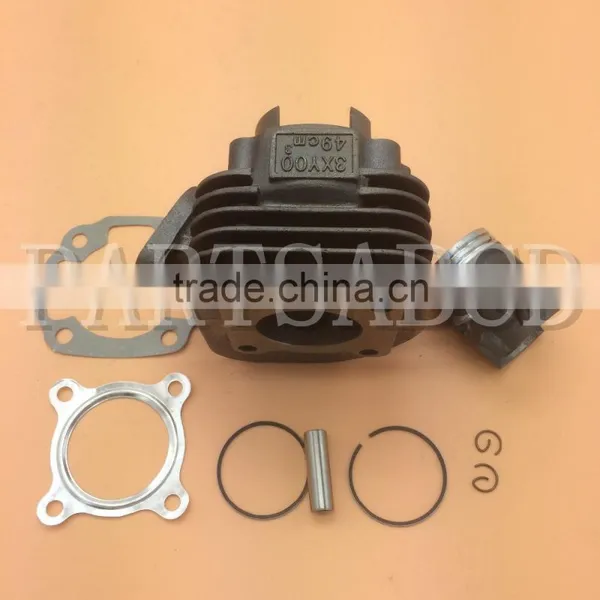 40mm Cylinder Set / Cylinder Kit / Top End Kit for 2 Stroke Scooter Minarelli 1E40QMB JOG50 ZIP KEEWAY Hurricane 50 w/ 10mm Pin photo-5