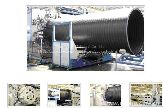 SN4 SN8 SN10 HDPE Double Wall Corrugated Plastic Pipe photo-2