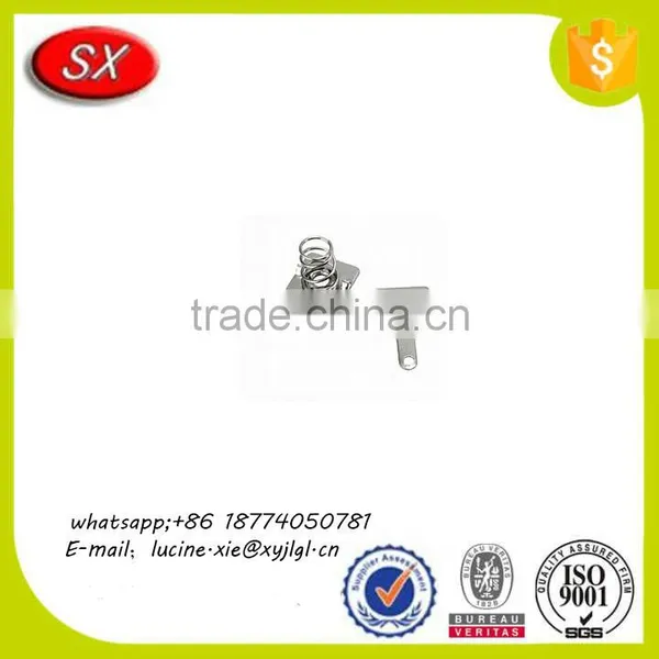 Custom Factory Price Tin-plating Metal aa Battery Contact Spring Stainless Steel aa Contact Clip photo-2