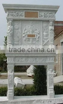 Italian Style Marble Carving Fireplace photo-6