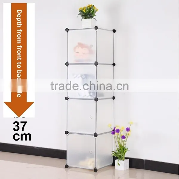 VIVINATURE DIY Large Clothes Closet Wardrobe Cabinet Cloth Shoes Storage Organizer 4-Layers 16-Drawer photo-1