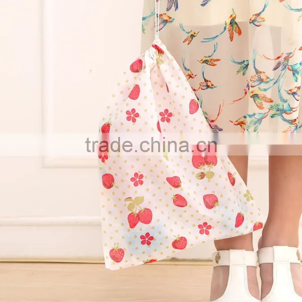 Q1117 Travel Portable Rope Pulling Dust Bag for Shoes photo-3