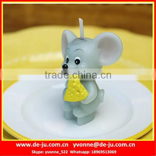 Small Mouse Tom Shaped Candle Wax Animal Figures