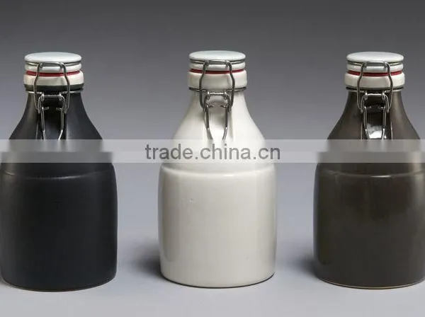 Popular 64oz Swing Top Caps Wholesale Ceramic Beer Growler photo-2