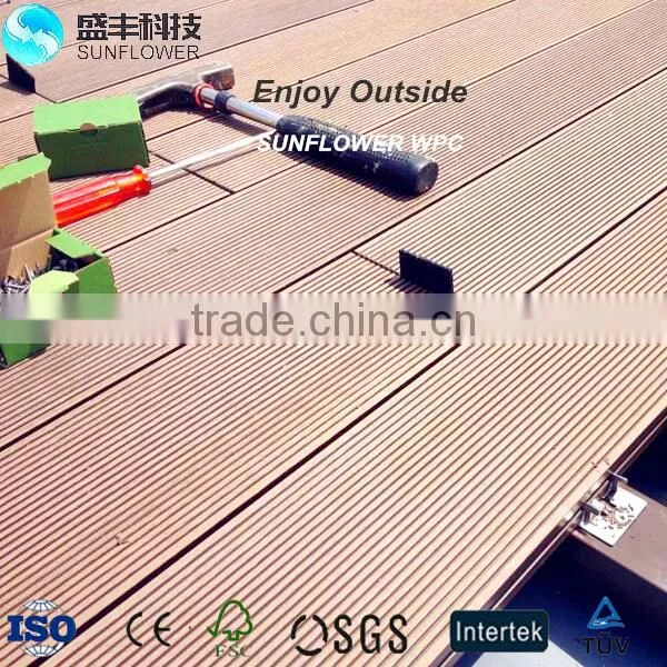 High Quality Wpc Decking Wood Plastic Composite Deck Board photo-2
