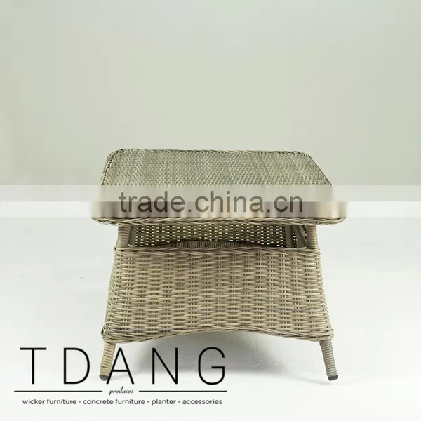 Hanna Wicker Table- Garden Outdoor Rattan Coffee Table photo-2