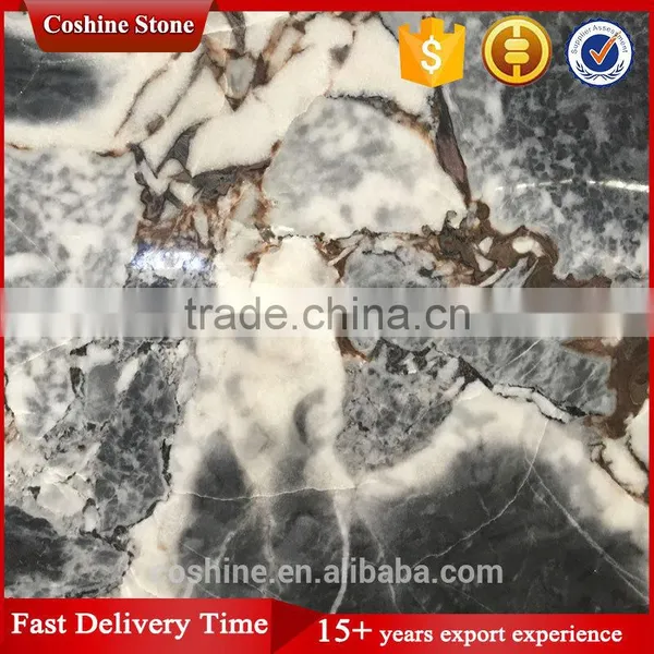 Polished 1.8cm Thickness Cultured Galaxy Blue Marble Slab photo-6