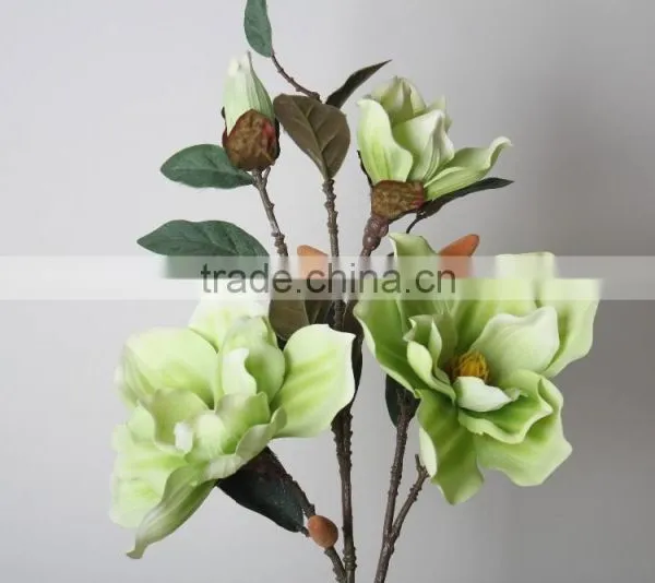 Elegant Decorative Artificial Magnolia Flower for Wholesale Direct Selling photo-3