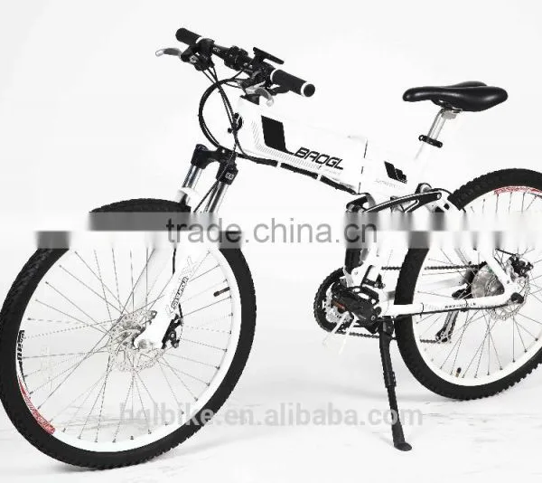 26'' Folding Electric Mountain Bicycle 36v 250w With Dual Suspension photo-2
