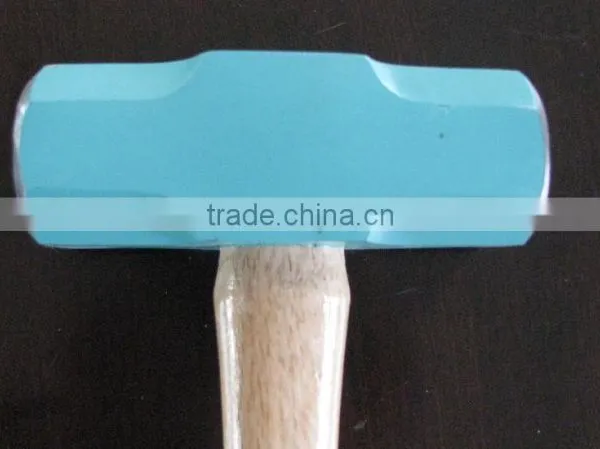 Drop Forging Blue Sledge Hammer Head With Wooden Handle photo-2
