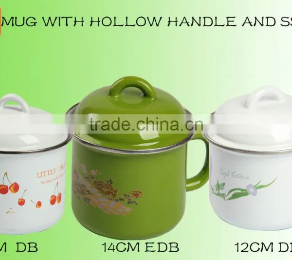 Printing Tea Cup Coffee Cup Enamel Coffee Mug photo-3