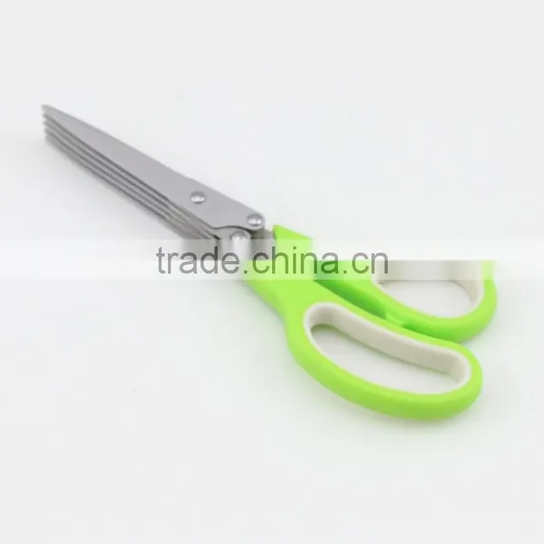 Multipurpose Kitchen Utensil Five Blades Scissors Culinary Herb Shears photo-2
