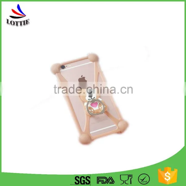 High Quality Colorful Candy Cute Ring Support Universal Soft Silicone Phone Holder Suitable For 3.5-6 Inch Phone Model photo-5