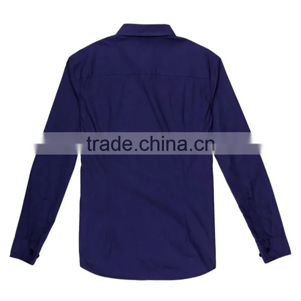 Men's 100% Cotton Poplin Shirt With Long Sleeve photo-2
