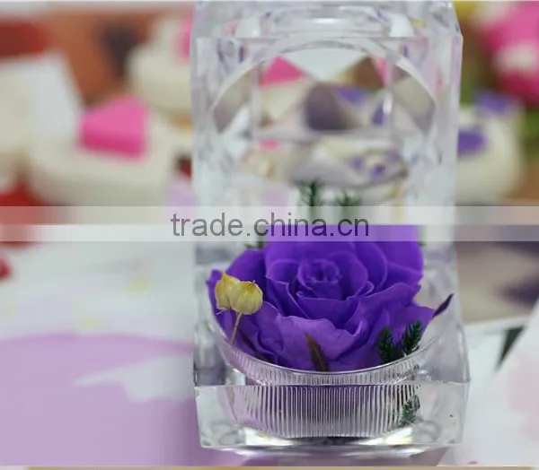 Cheap Artificial Single Preserved Rose Flower Wedding Decoration photo-4