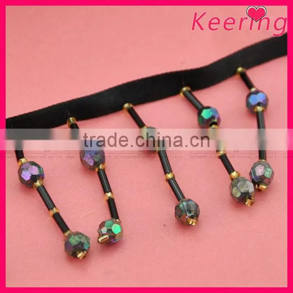 Acrylic Beaded Curtain Tassel Fringe WTP-1243